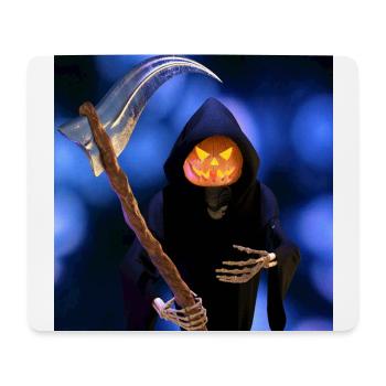 La Faucheuse pour Halloween - Tapis de souris (format paysage) - blanc - Devant