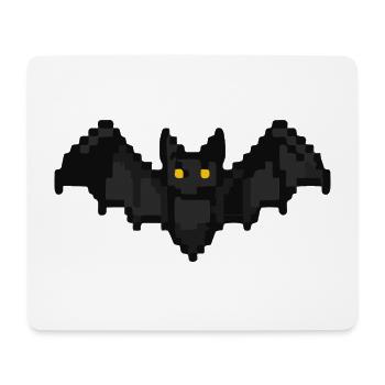 Fledermaus Pixel - Mousepad (Querformat) - Weiß - Vorne