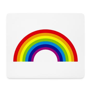 regenbogen - Mousepad (Querformat) - Weiß - Vorne
