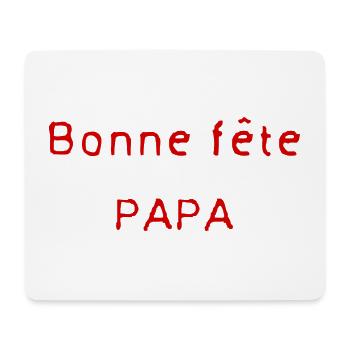 DAD. FATHER'S DAY. HAPPY FATHER'S DAY. HAPPY BIRTHDAY. - Mouse Pad (horizontal) - white - Front