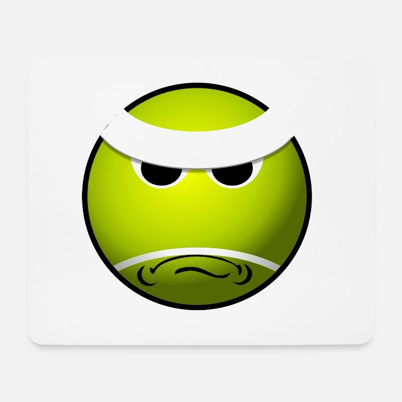 Mad Tennis - Mousepad (Querformat) - Weiß