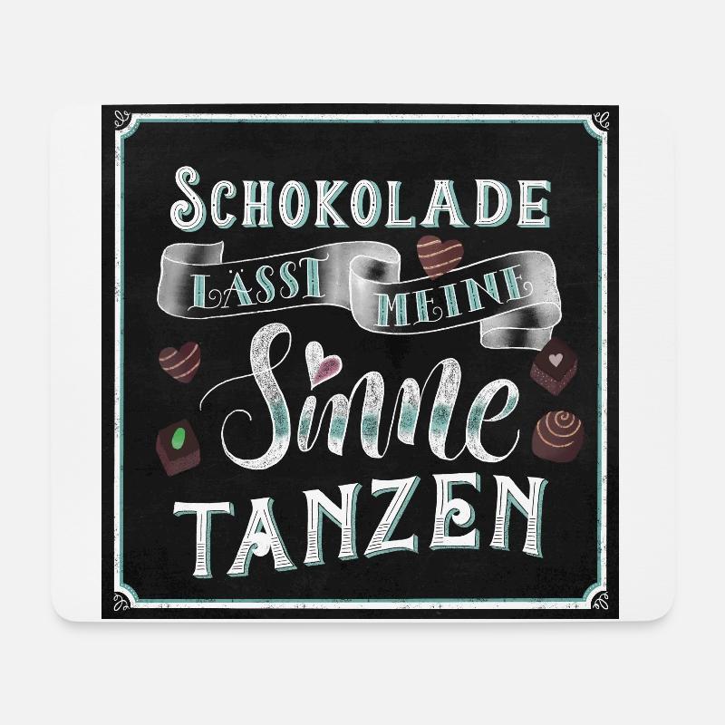 Schokolade - Mousepad (Querformat) - Weiß