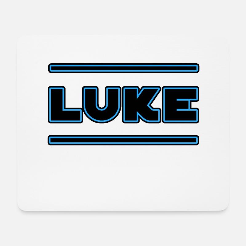 Luke - Mousepad (Querformat) - Weiß