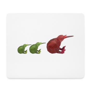 Kiwi - Mousepad (Querformat) - Weiß - Vorne