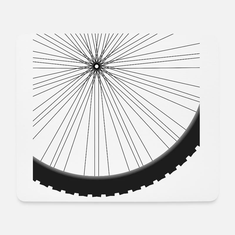 Fahrrad - Mousepad (Querformat) - Weiß