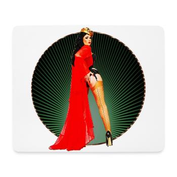 Pinup - Vintage Retro Burlesque Queen 50s Art - Mouse Pad (horizontal) - white - Front