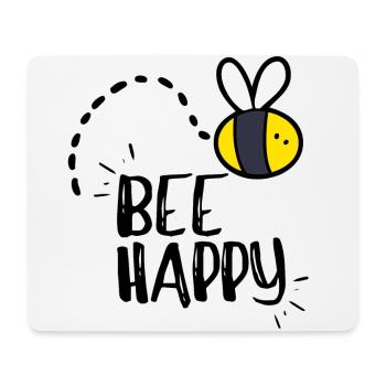 Abeille heureuse! - Tapis de souris (format paysage) - blanc - Devant