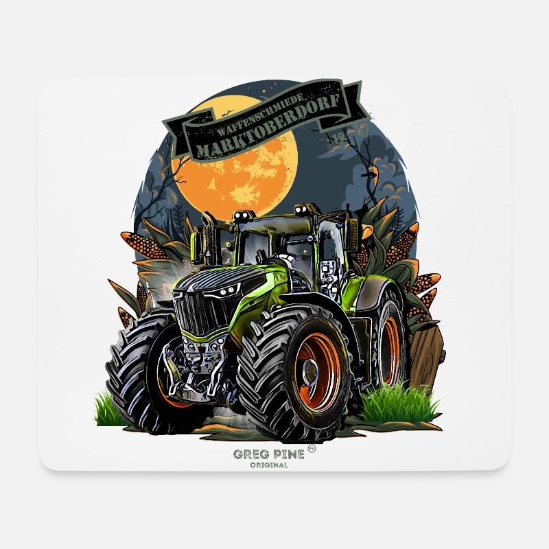 Waffenschmiede Marktoberdorf Traktor Schlepper - Mousepad (Querformat) - Weiß