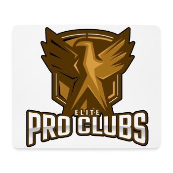 Elite Pro Clubs Logo ( GOLD) - Mouse Pad (horizontal) - white - Front