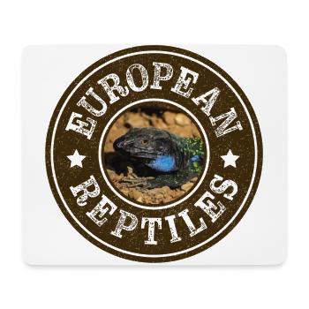 European Reptiles - Mouse Pad (horizontal) - white - Front
