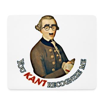 Lustiger Philosoph: Kann Immanuel Kant nicht erkennen - Mousepad (Querformat) - Weiß - Vorne
