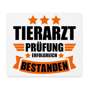 Tierarzt Abschluss Abschlussprüfung bestanden - Mousepad (Querformat) - Weiß - Vorne