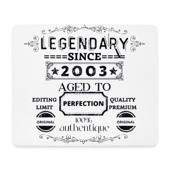 Perfekt gereift Jahrgang 2003 - Mousepad (Querformat) - Weiß - Vorne