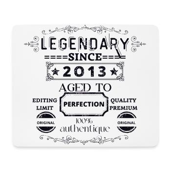 Aged to perfection 2013 vintage - Mouse Pad (horizontal) - white - Front