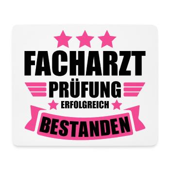 Facharztprüfung zum Facharzt Abschluss Bestanden - Mousepad (Querformat) - Weiß - Vorne
