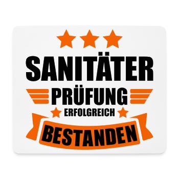 Notfallsanitäter Abschluss Prüfung bestanden - Mousepad (Querformat) - Weiß - Vorne