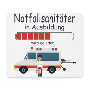 Notfallsanitäter in Ausbildung Rettungsdienst - Mousepad (Querformat) - Weiß - Vorne