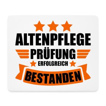 Altenpflege Ausbildung Abschluss Prüfung bestanden - Mousepad (Querformat) - Weiß - Vorne