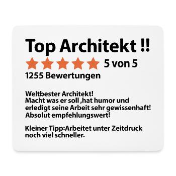 Abschiedsgeschenk Architekt Abschied für Kollegen - Mousepad (Querformat) - Weiß - Vorne
