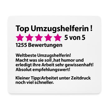 Dankeschön Danke Umzugshelferin Umzugsunternehmen - Mousepad (Querformat) - Weiß - Vorne