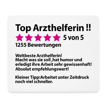 Abschiedsgeschenk Arzthelferin MFA für Kollegin - Mousepad (Querformat) - Weiß - Vorne
