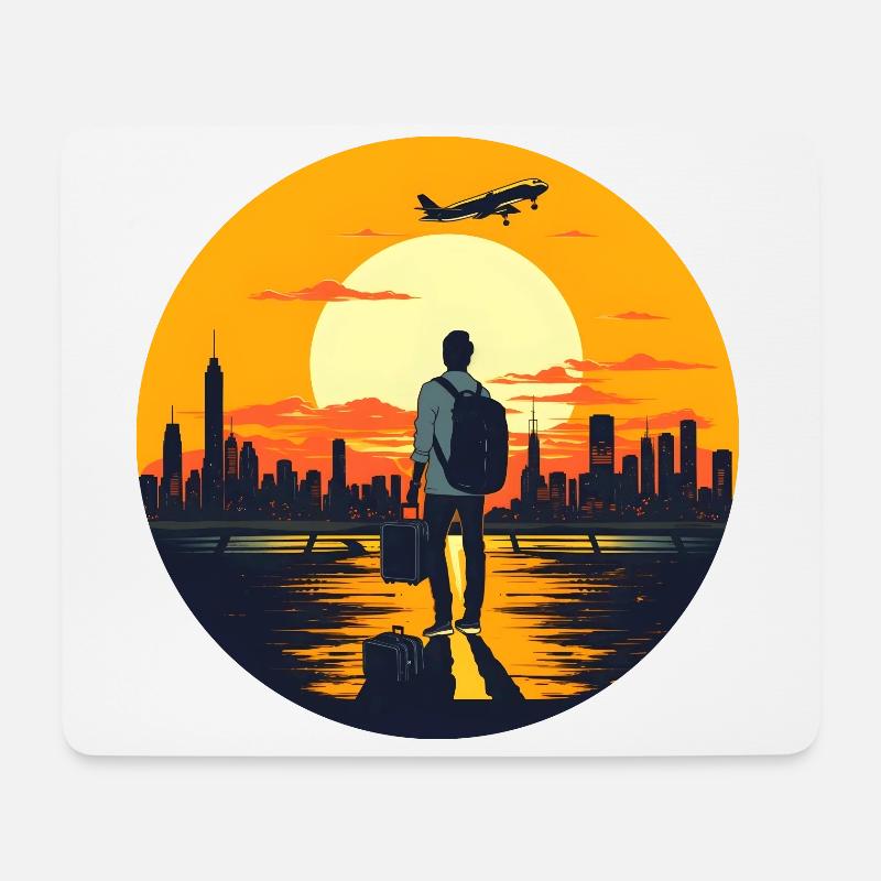 The life is a adventure - Mousepad (Querformat) - Weiß