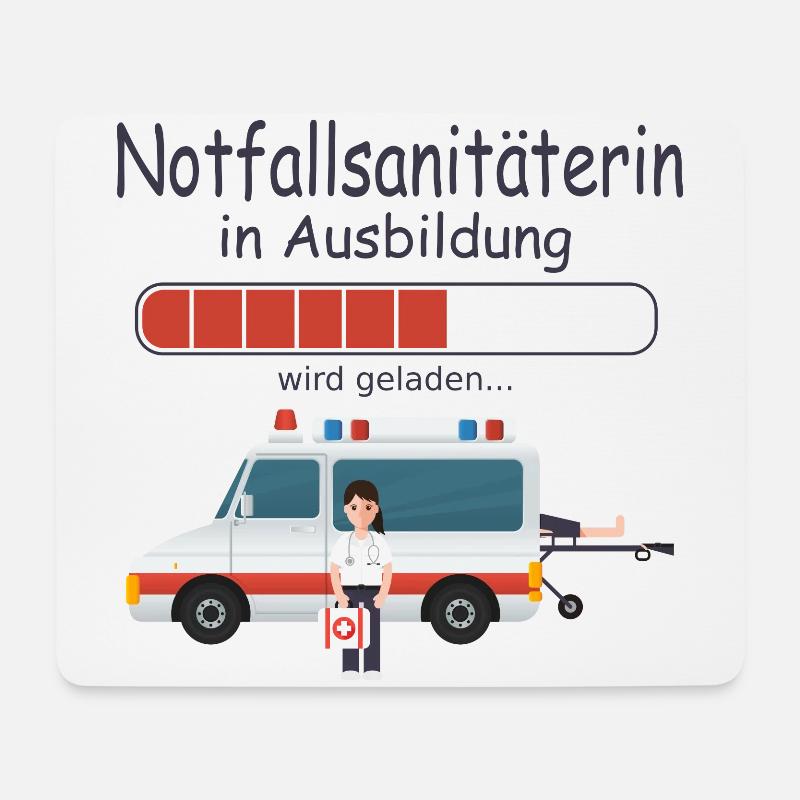 Notfallsanitäterin in Ausbildung Baby Mädchen - Mousepad (Querformat) - Weiß
