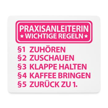 Praxisanleiterin witziger lustiger Spruch Sprüche - Mousepad (Querformat) - Weiß - Vorne