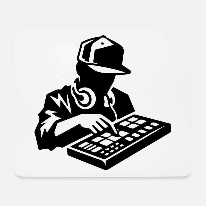 Hip-Hop-Produzent - Mousepad (Querformat) - Weiß