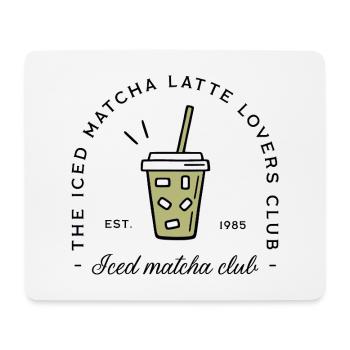 Iced Matcha Iced Latte - Mousepad (Querformat) - Weiß - Vorne