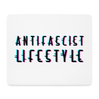 Antifascist lifestyle - Mouse Pad (horizontal) - white - Front