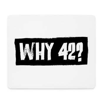 The question of the answer to everything? - Mouse Pad (horizontal) - white - Front