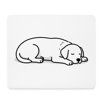 Sleeping Cats Silhouette - Mouse Pad (horizontal) - white - Front