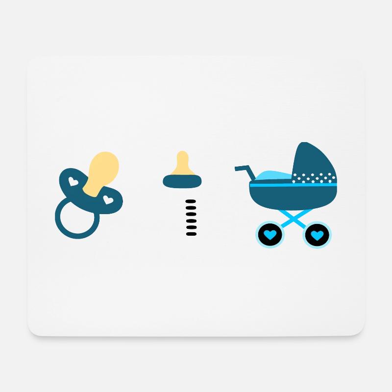 Baby Geburt 2025 Geschenk Geschenkidee - Mousepad (Querformat) - Weiß
