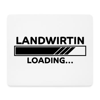 Landwirtin Spruch Fun Lustiges Landwirtin Geschenk - Mousepad (Querformat) - Weiß - Vorne