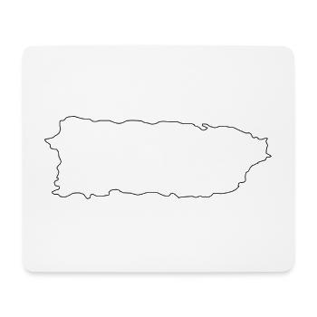 Résumé de Porto Rico - Tapis de souris (format paysage) - blanc - Devant