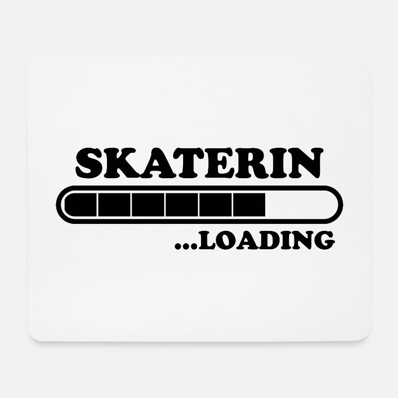 Skaterin Spruch Skating Lustiges Skaterin Geschenk - Mousepad (Querformat) - Weiß