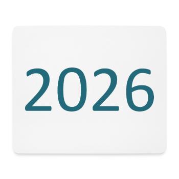 2026 Number Year - Mouse Pad (horizontal) - white - Front