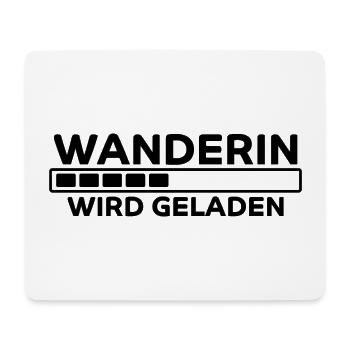 Wanderin Lustiger Spruch Outdoor Wanderer Geschenk - Mousepad (Querformat) - Weiß - Vorne