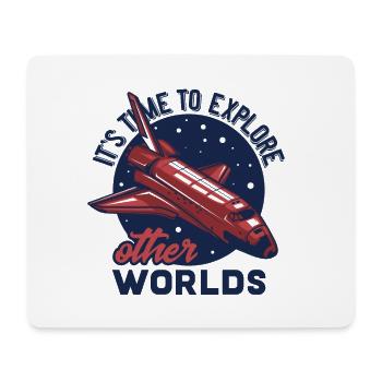 Science Fiction, Weltraum Space - Mousepad (Querformat) - Weiß - Vorne