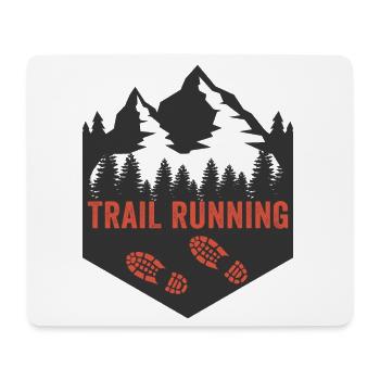 Trail running - Tapis de souris (format paysage) - blanc - Devant