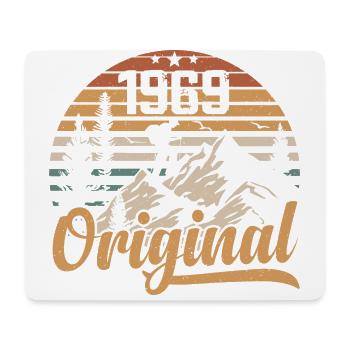Original 1969 Retro 1969 Vintage 1969 Birthday - Mouse Pad (horizontal) - white - Front