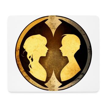 Harmonie-Duo - Mousepad (Querformat) - Weiß - Vorne
