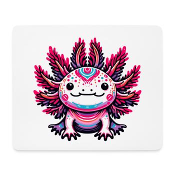 cute axolotl - Mouse Pad (horizontal) - white - Front