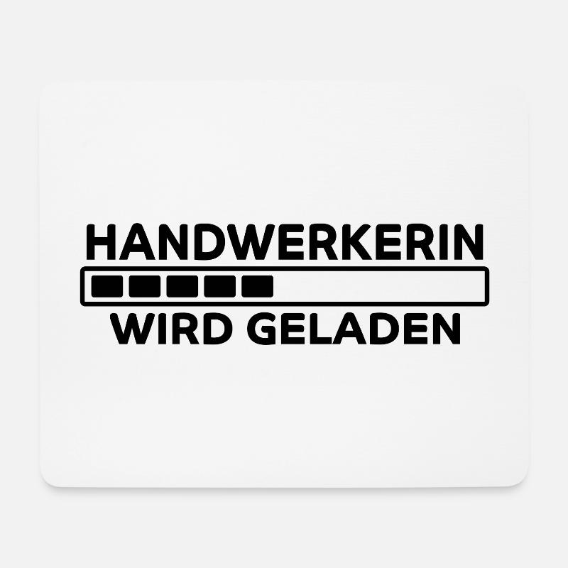 Handwerkerin Spruch Lustiges Handwerkerin Geschenk - Mousepad (Querformat) - Weiß