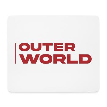 Outer World Retro Typo - Mousepad (Querformat) - Weiß - Vorne