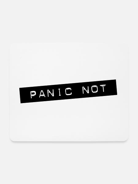 Panic Not - Mouse Pad (horizontal) - white