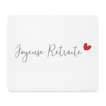 RUHESTAND. RUHESTAND. PENSIONIERT. RUHESTAND - Mousepad (Querformat) - Weiß - Vorne