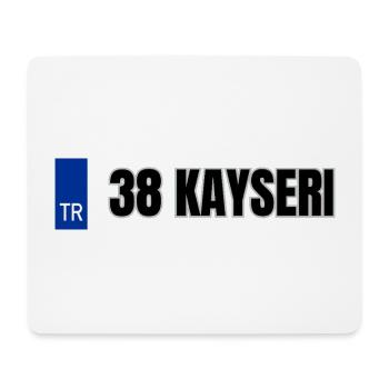 38 Kayseri Kennzeichen | Türkisches Kennzeichen - Mousepad (Querformat) - Weiß - Vorne