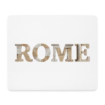 Rome / Rome Typography with Ancient Architecture - Mouse Pad (horizontal) - white - Front